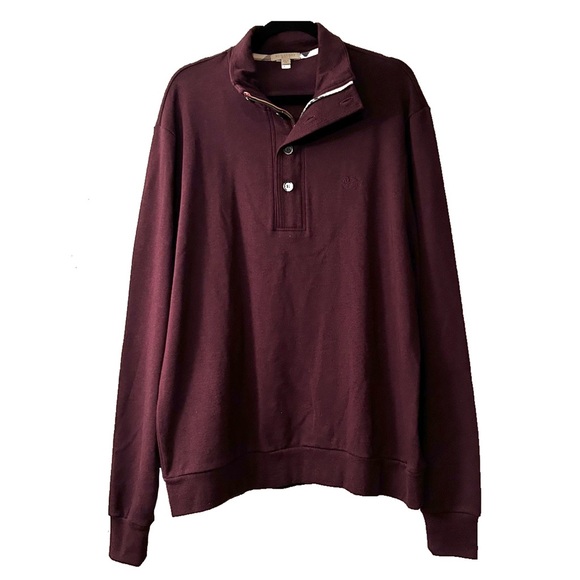 Burberry Burgundy Men's Sweater